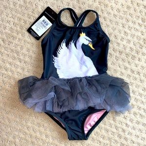 Brand New Swan Tutu Swimsuit